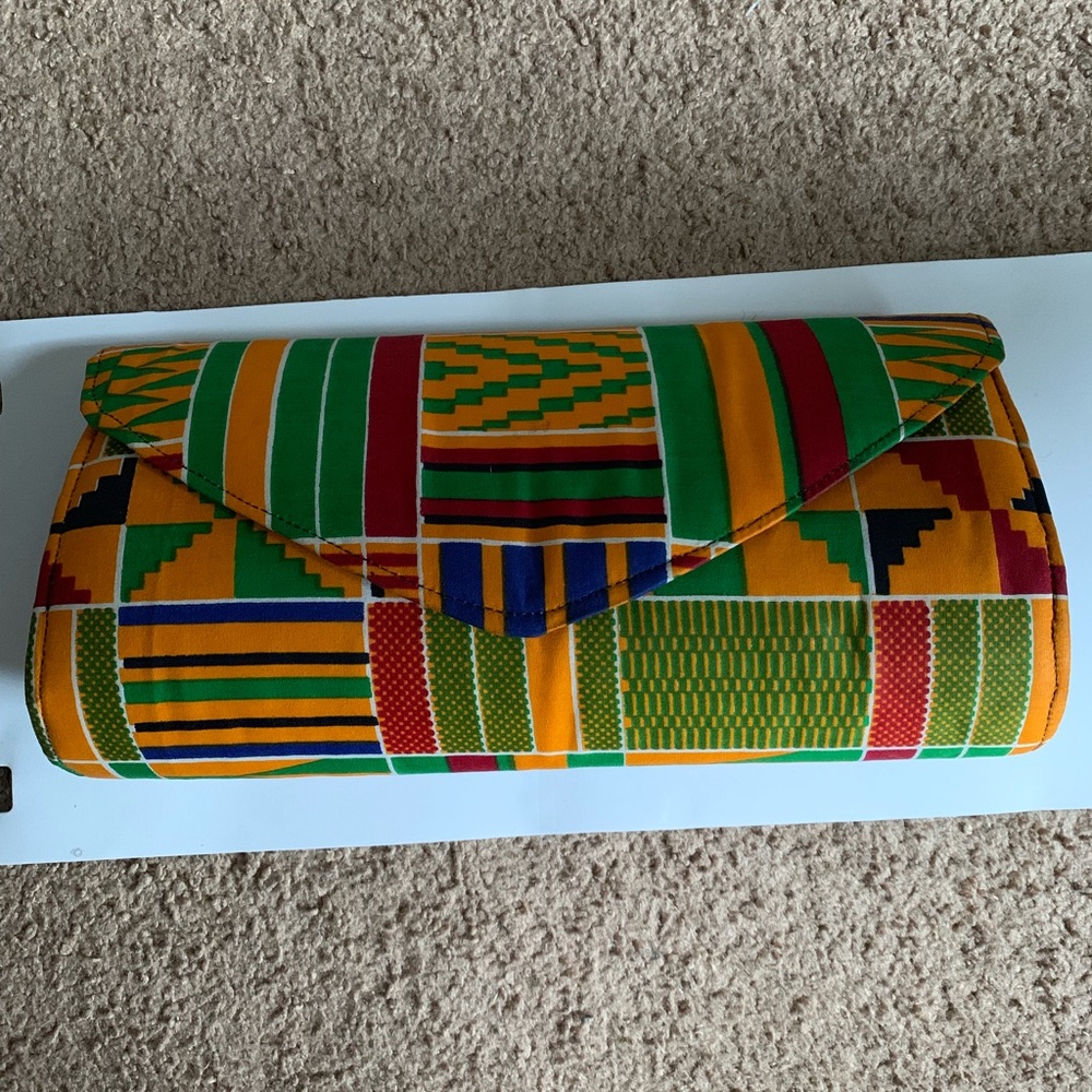 Handmade African Print Colorful Clutch bag